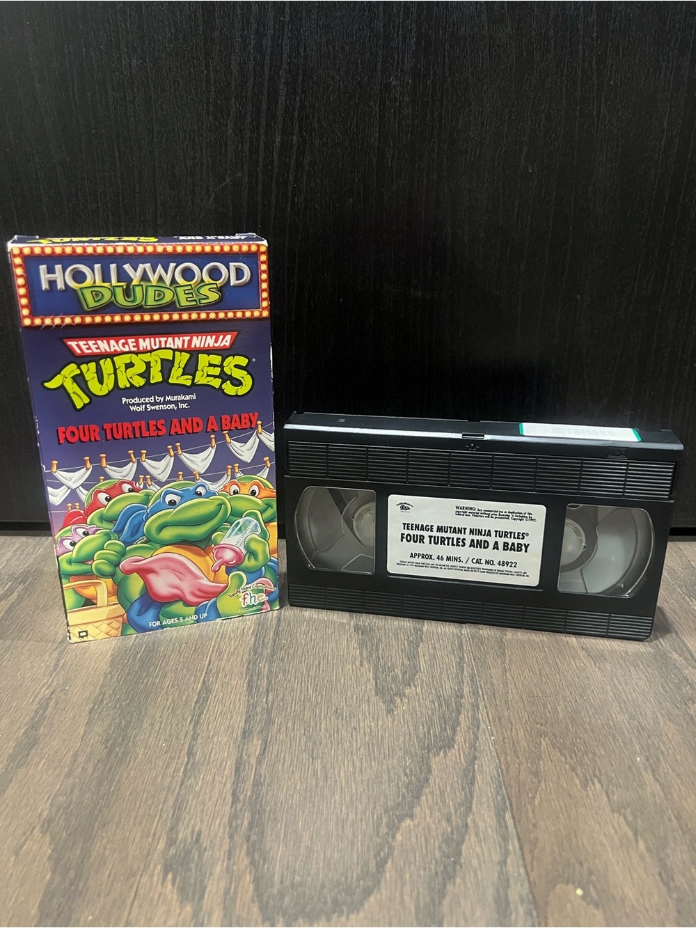 Teenage Mutant Ninja Turtles Four Turtles and a Baby VHS 1992 FHE Hollywood Dude